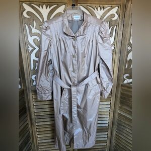 Vintage Distinction Gold Trench Coat Size 10